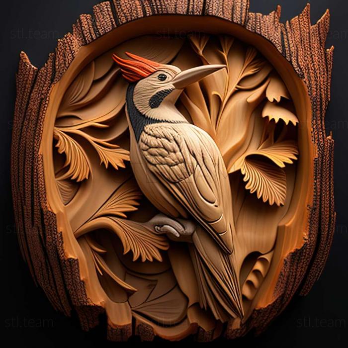 3D model woodpecker (STL)